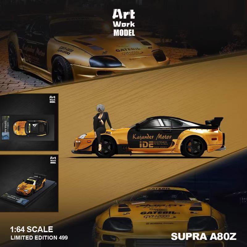 ArtWork Model 1:64 Toyota Supra A80Z Gold/Black (2 Version