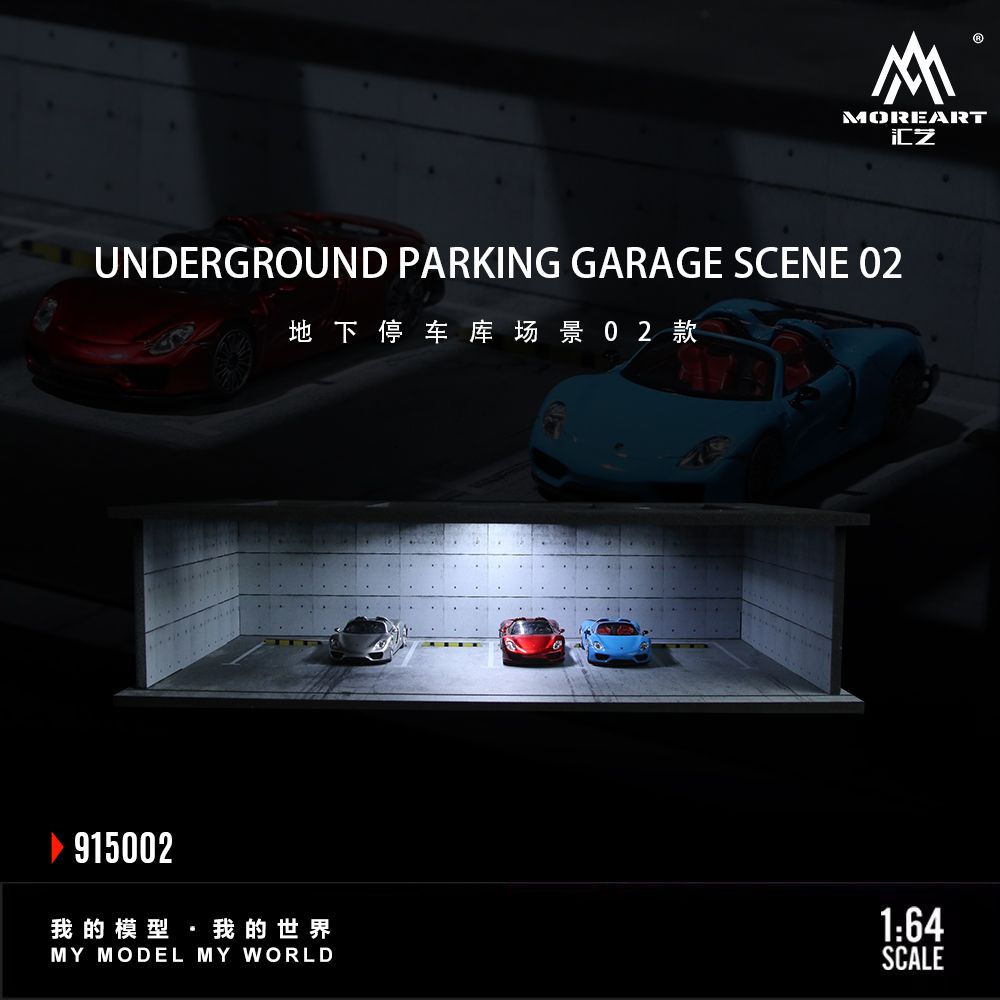 MoreArt 1:64 UNDERGROUND PARKING GARAGE SCENE 02 MO915002