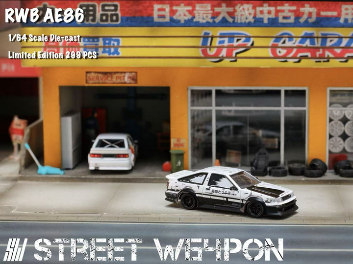 Street Weapon 1:64 Toyota Levin AE86 RWB Wide Body (2 Colors)