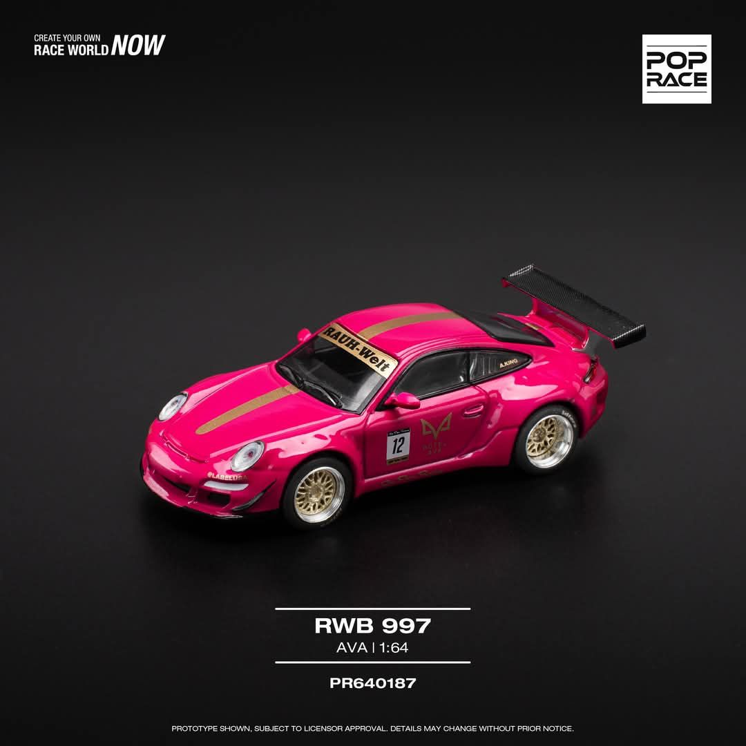POPRACE 1:64 Porsche RWB 997 - AVA PR640187 – Horizon Diecast