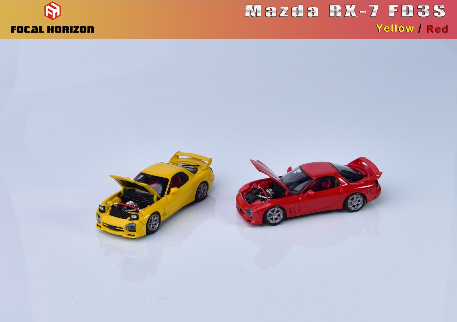 Focal Horizon 1:64 Mazda RX-7 FD3S A Spec (2 Colors) – Horizon Diecast