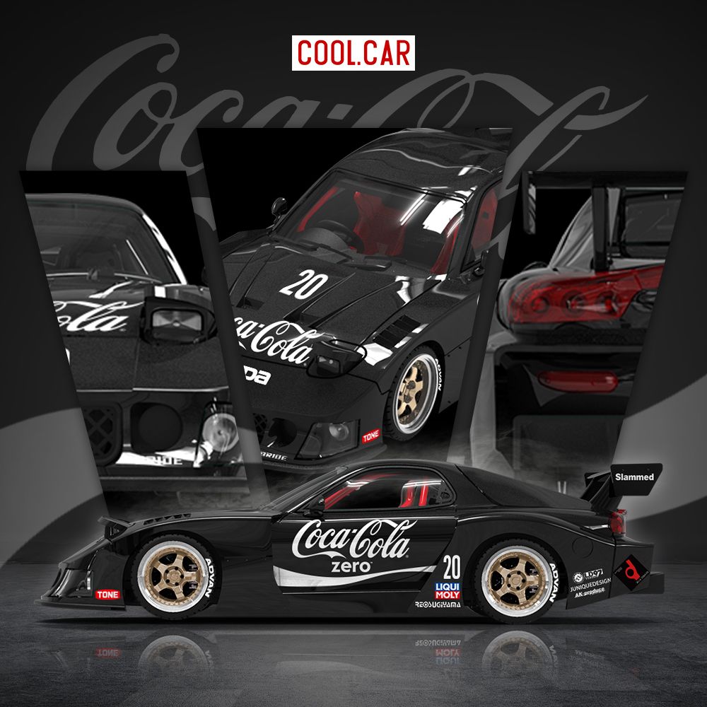 Preorder] Cool Car 1:64 MAZDA RX-7 Coca-Cola Livery (4 Versions