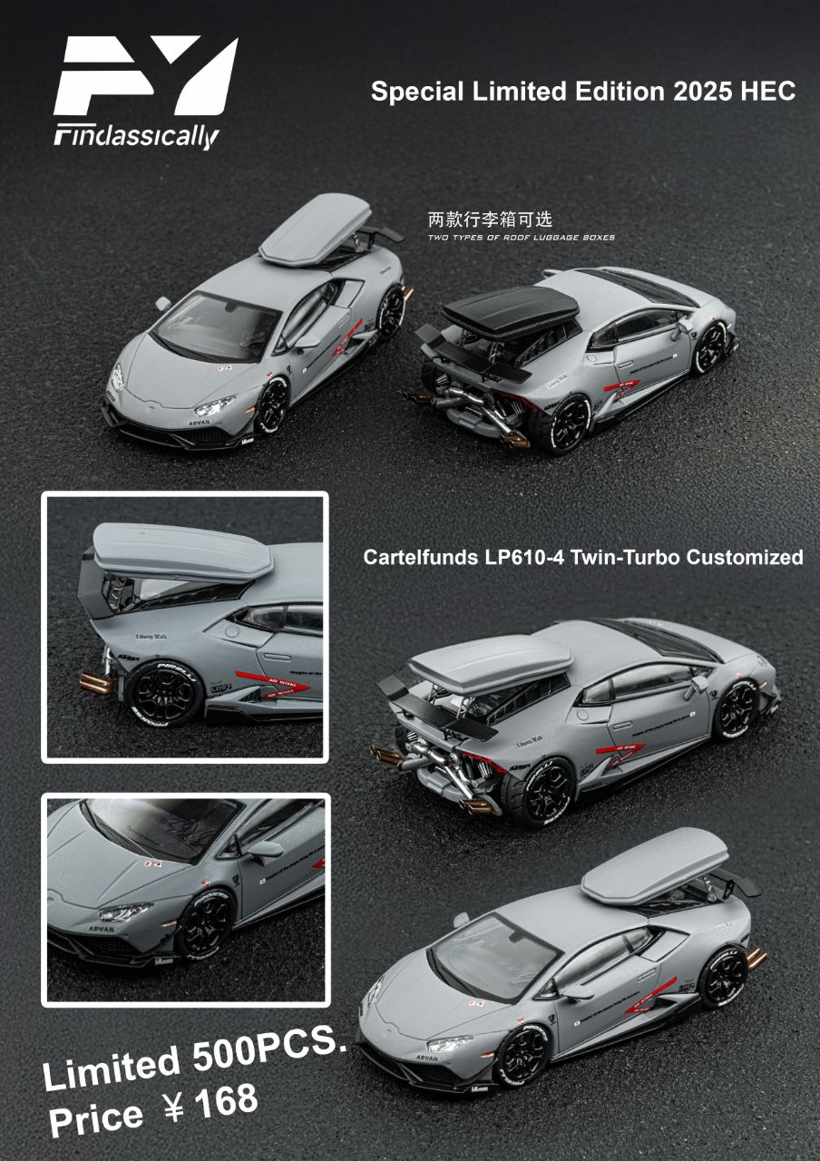 Finclassically 1:64 Lamborghini Cartelfunds LP610-4 Twin-Turbo