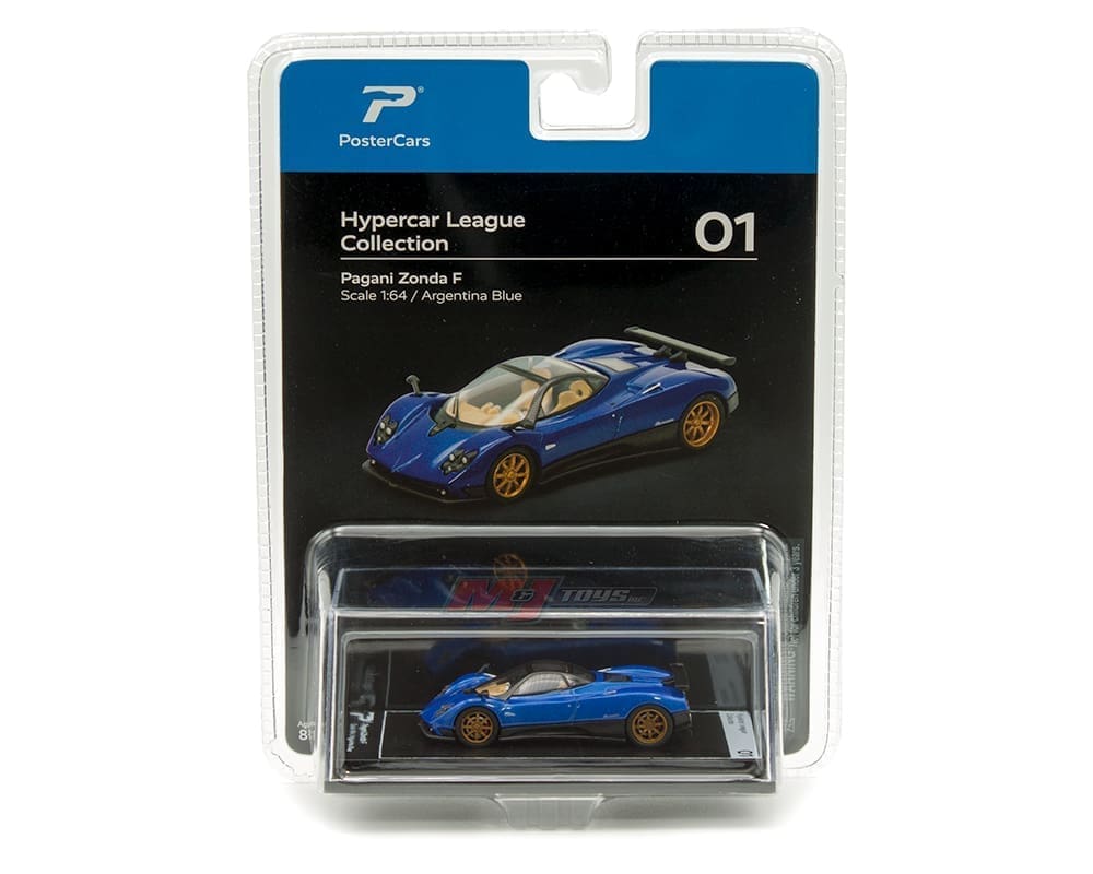 PosterCars 1:64 Pagani Zonda F (2 Colors) – Horizon Diecast
