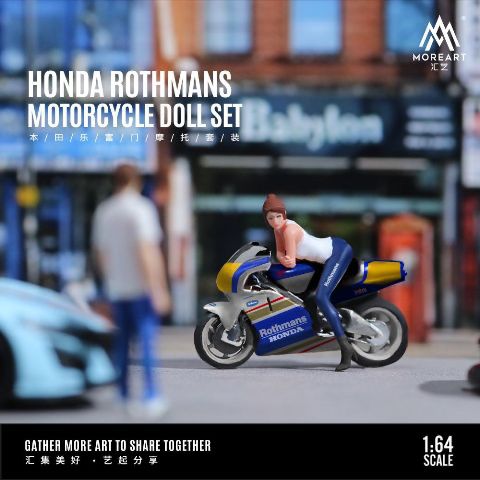 MoreArt 1:64 HONDA ROTHAMNS MOTORCYCLE GIRL MO222078