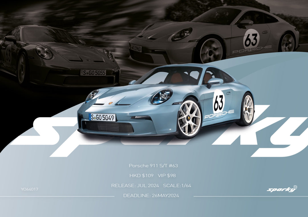 Sparky X Tiny 1:64 Porsche 911 S/T #63