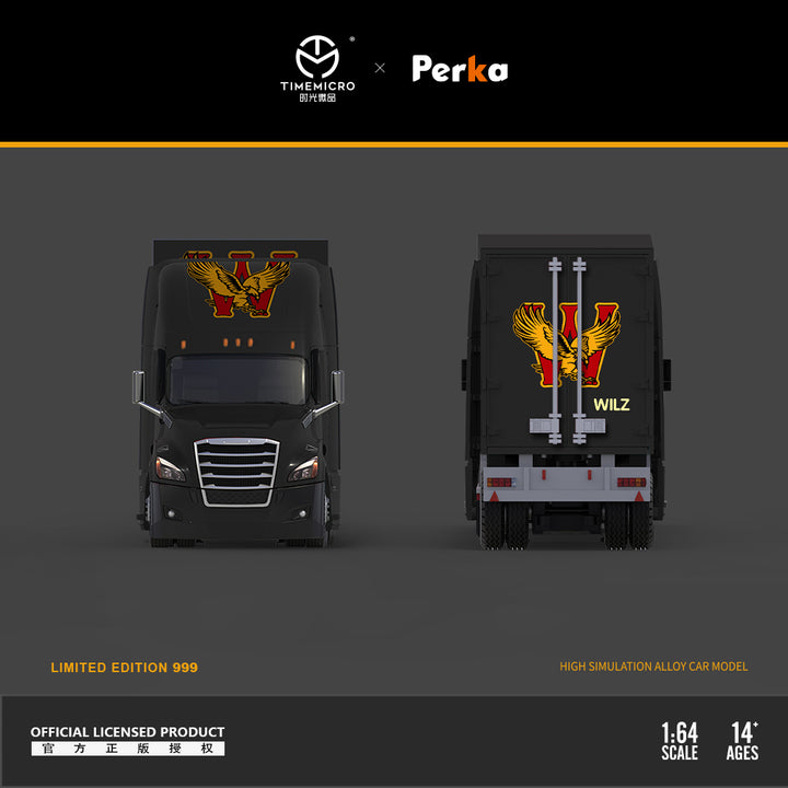 Time Micro X Perka 1:64 Freightliner container truck (2 Versions)