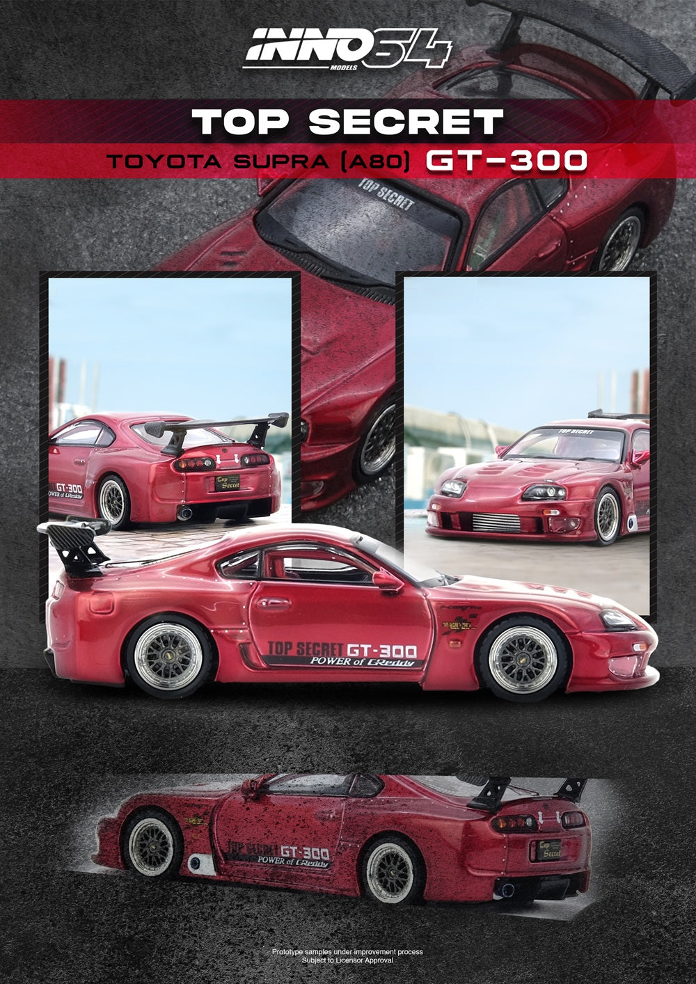inno64 1/64 トップシークレット　スープラ INNO64 1:64 Toyota Supra (A80) TOP SECRET GT300 by 
