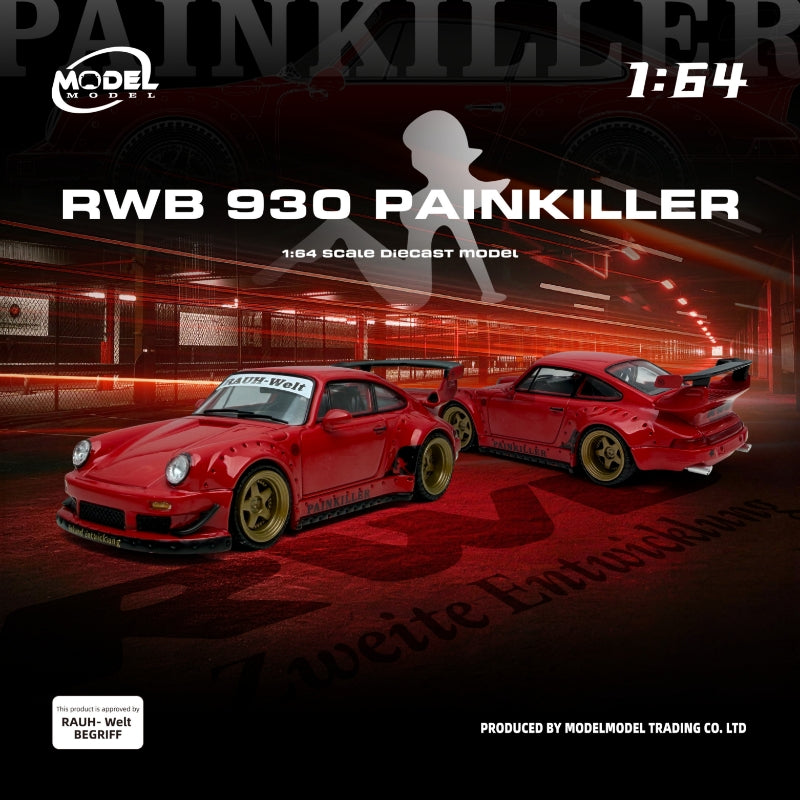 Preorder] Model model 1:64 Porsche RWB 930 Red Painkiller MM64