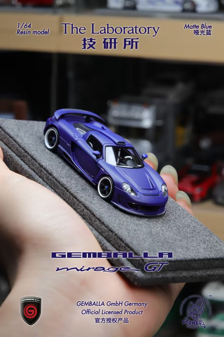 The Laboratory 1:64 Gemballa Mirage GT Matte Dark Blue – Horizon