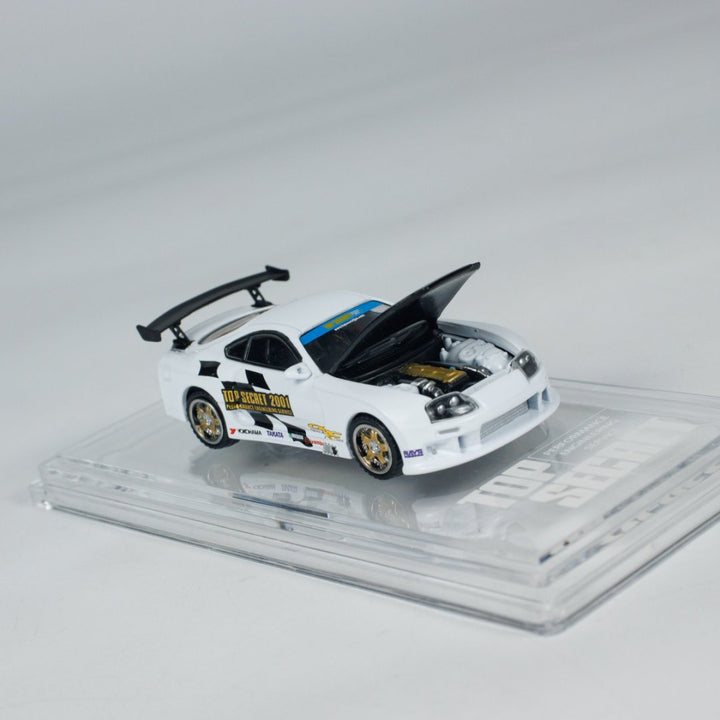 BM Creations 1:64 Toyota Supra X Top Secret (JZA80) White HEC 64B0431