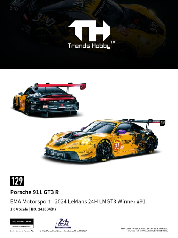 Bieber 様限定　1/64 Porsche 911 GT3 R #9 完売品 Preorder] Trends Hobby 1:64 Porsche 911 GT3 R - LeMans 24H 2024