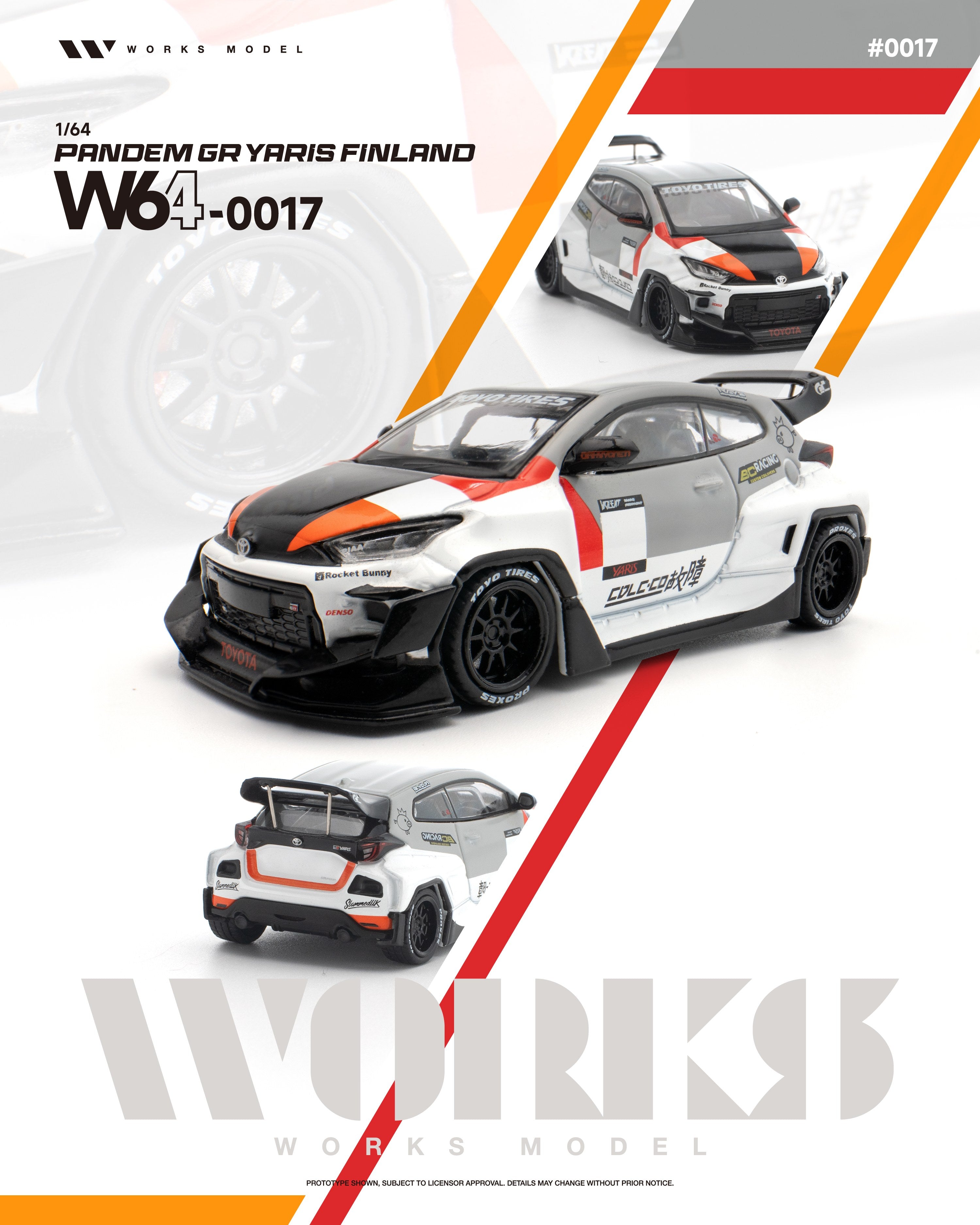 ハヤトウリ Preorder] Works Model 1:64 Toyota GR Yaris PANDEM Rocket Bunny