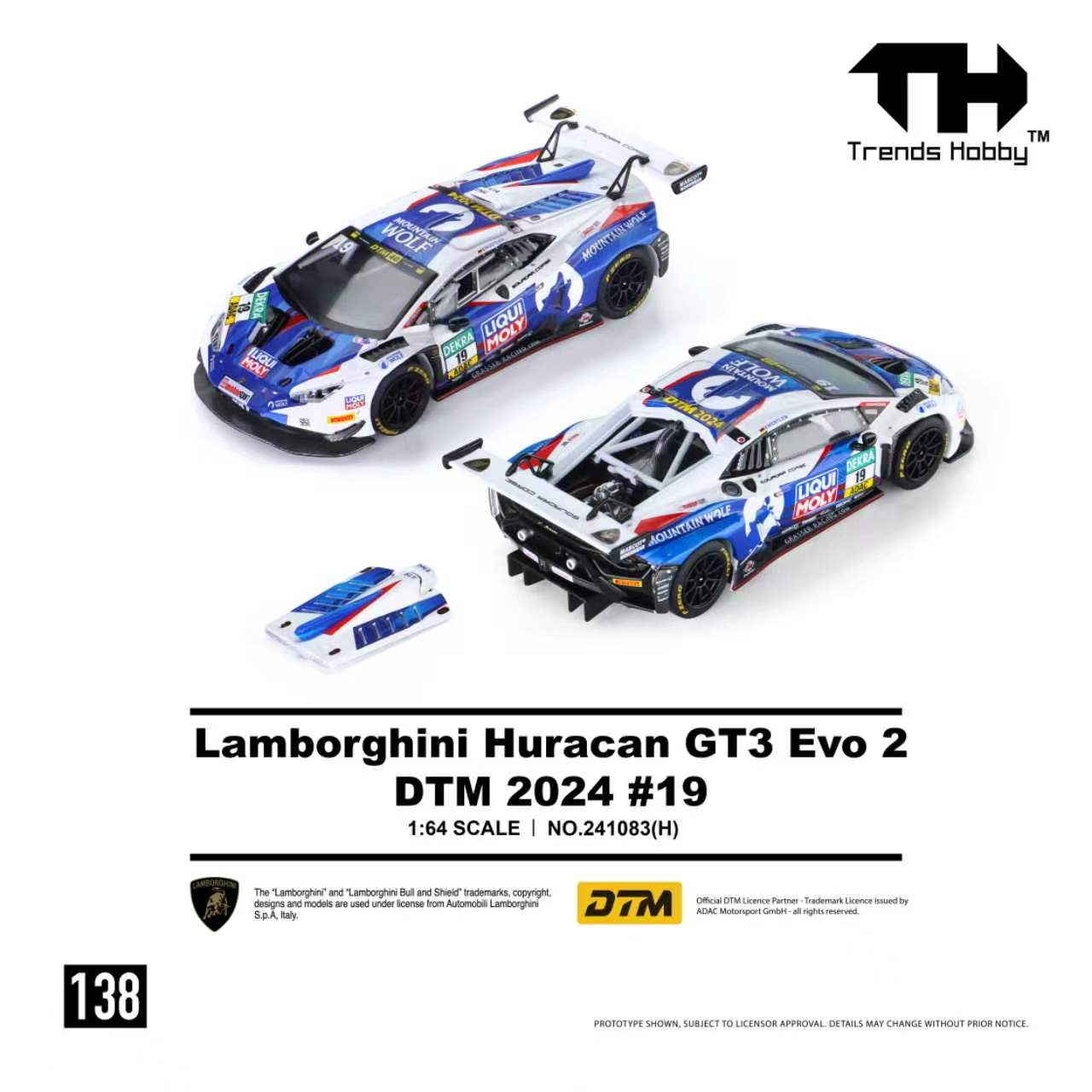 Preorder] Trends Hobby 1:64 Lamborghini Huracan GT3 EVO2 - DTM