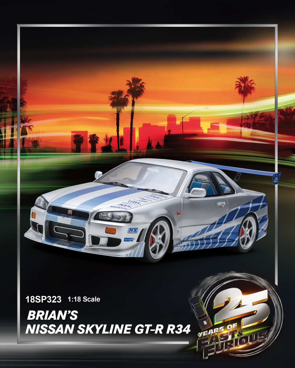 Preorder] Spark 1:18 Spark 1:64 Nissan Skyline GT-R R34 Fast