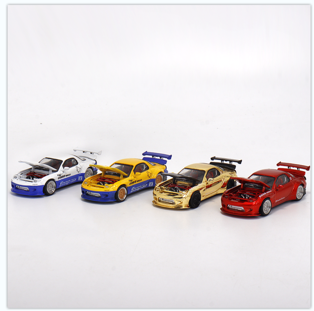 1/64 Master RX-7 ロケバ Master 1:64 Mazda RX-7 (Yellow/Black 1/64 Master RX-7 ロケバ Master 1:64 Mazda RX-7 (Yellow/Black