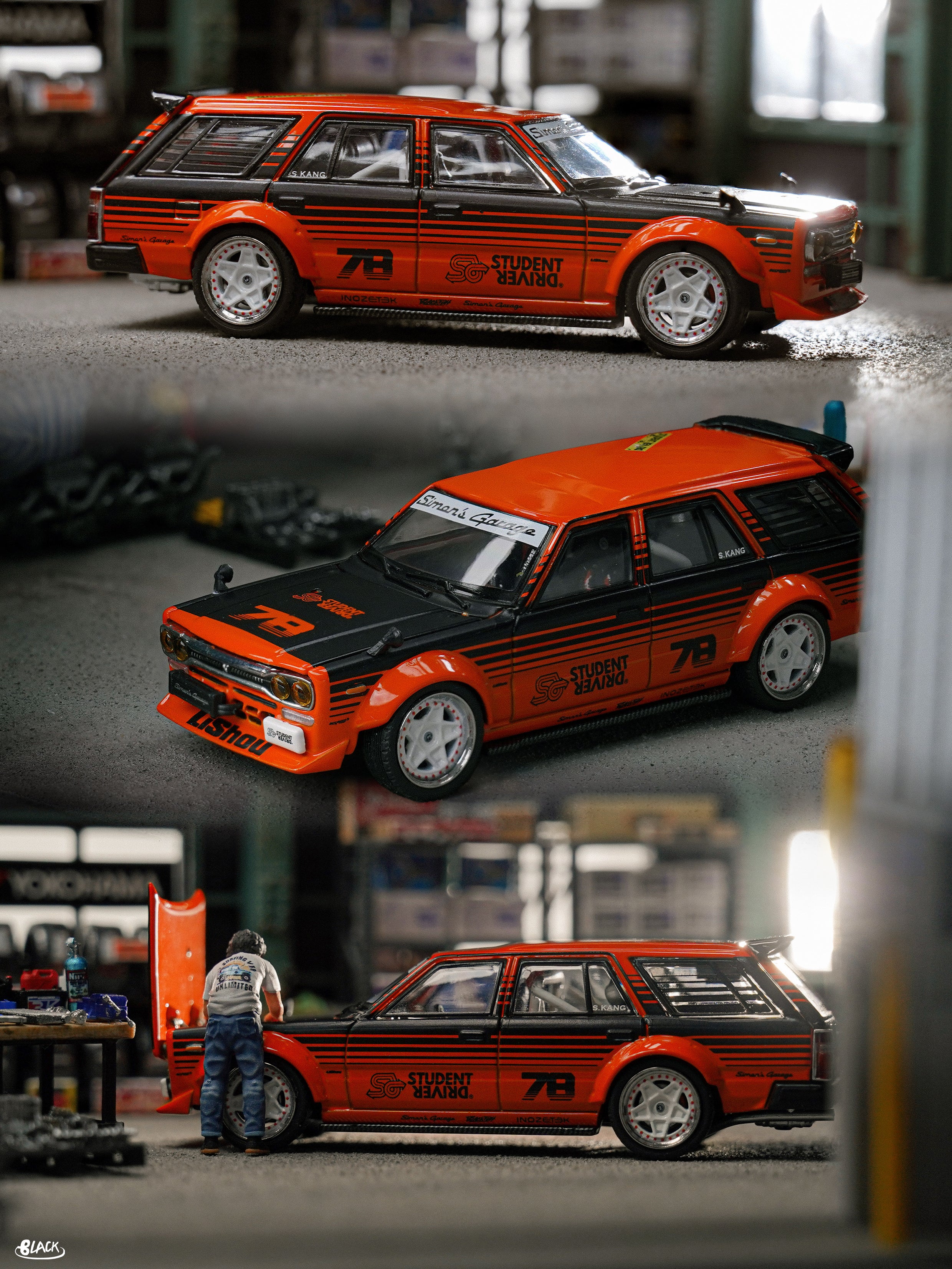 ☆ 1/64 Creative Garage X - Ⅰ Student Driver x Simon's Garage x KILO 1:64 LiShou 1.0