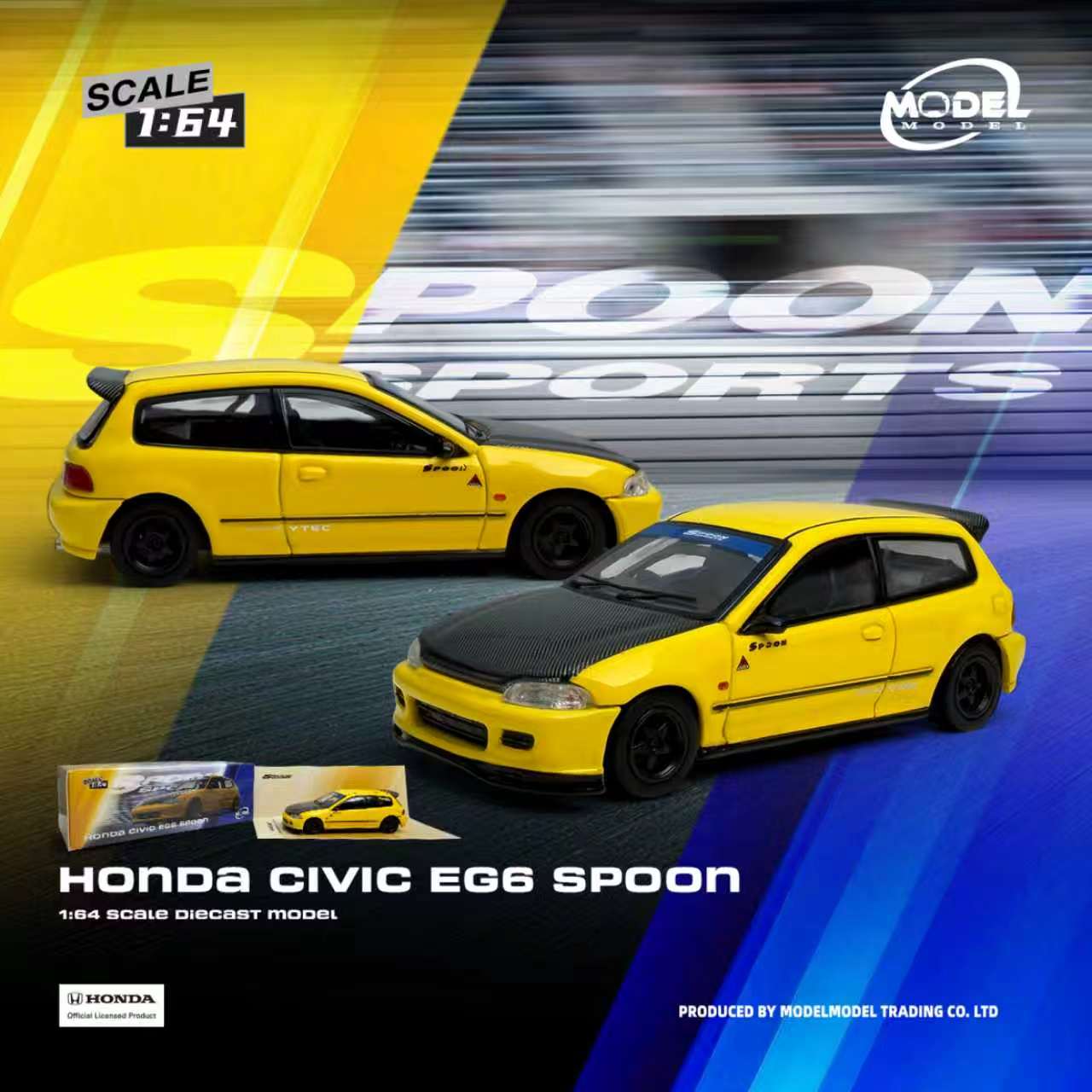 Preorder] Modelmodel 1:64 Honda Civic EG6 Spoon MM64-EG6-001