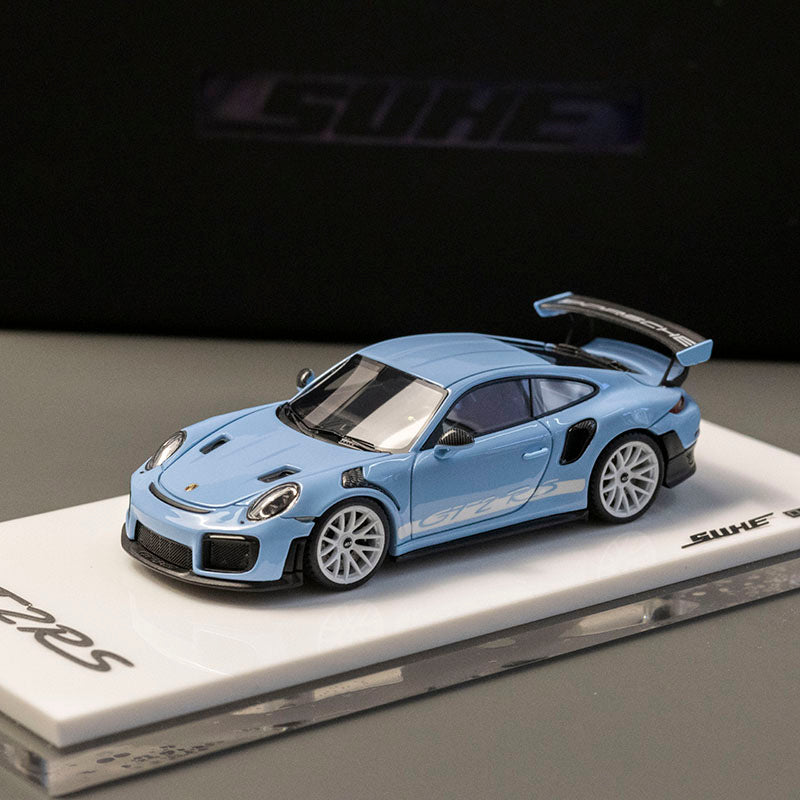 【世界限定100台】SUHE 1/64 ポルシェ 911 GT2RS Preorder] Suhe 1:64 Porsche GT2 RS Blue – Horizon Diecast