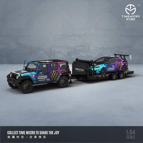 Time Micro 1:64 Monster Energy Trailer SET TM643014-T – Horizon