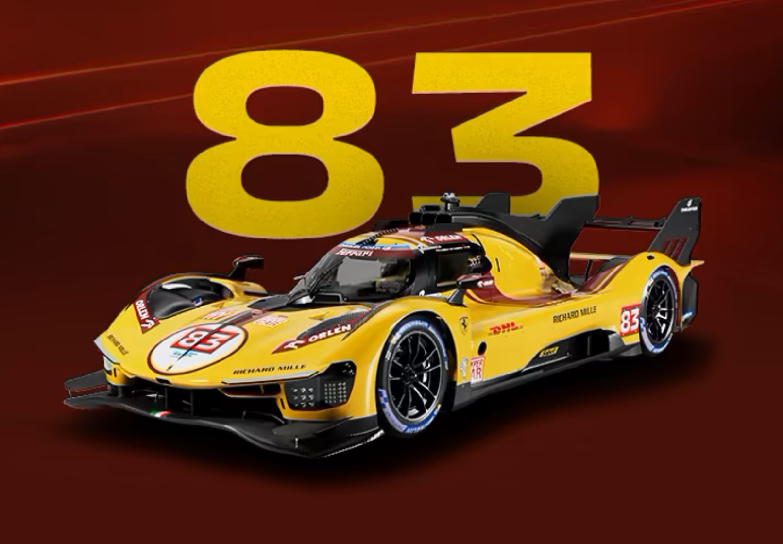 BBR 1:18 Ferrari 499P Car N. 83 - WINNER 24h Le Mans 2025 Drivers