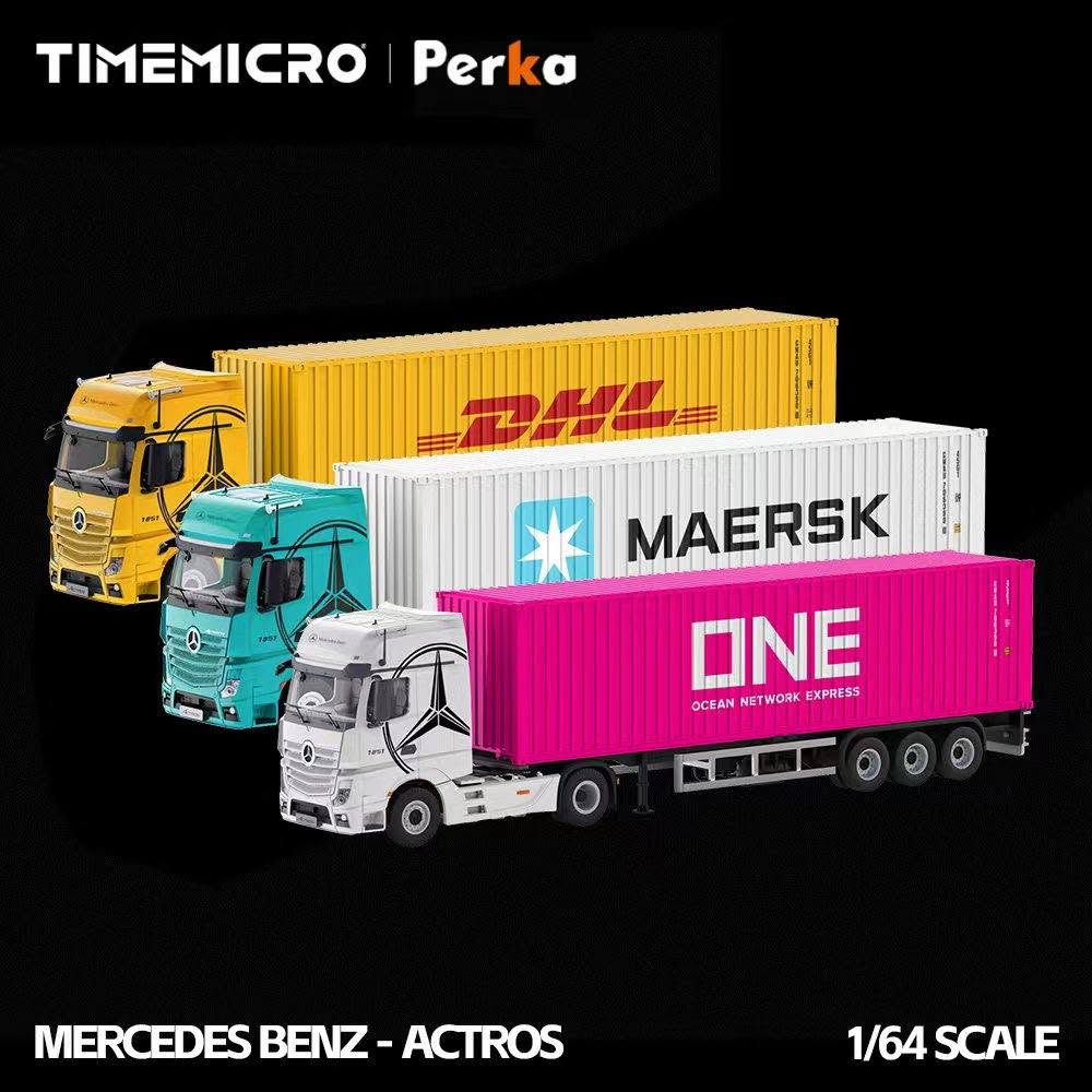 Time Micro 1:64 Mercedes Benz Actros Container Truck (3 Versions