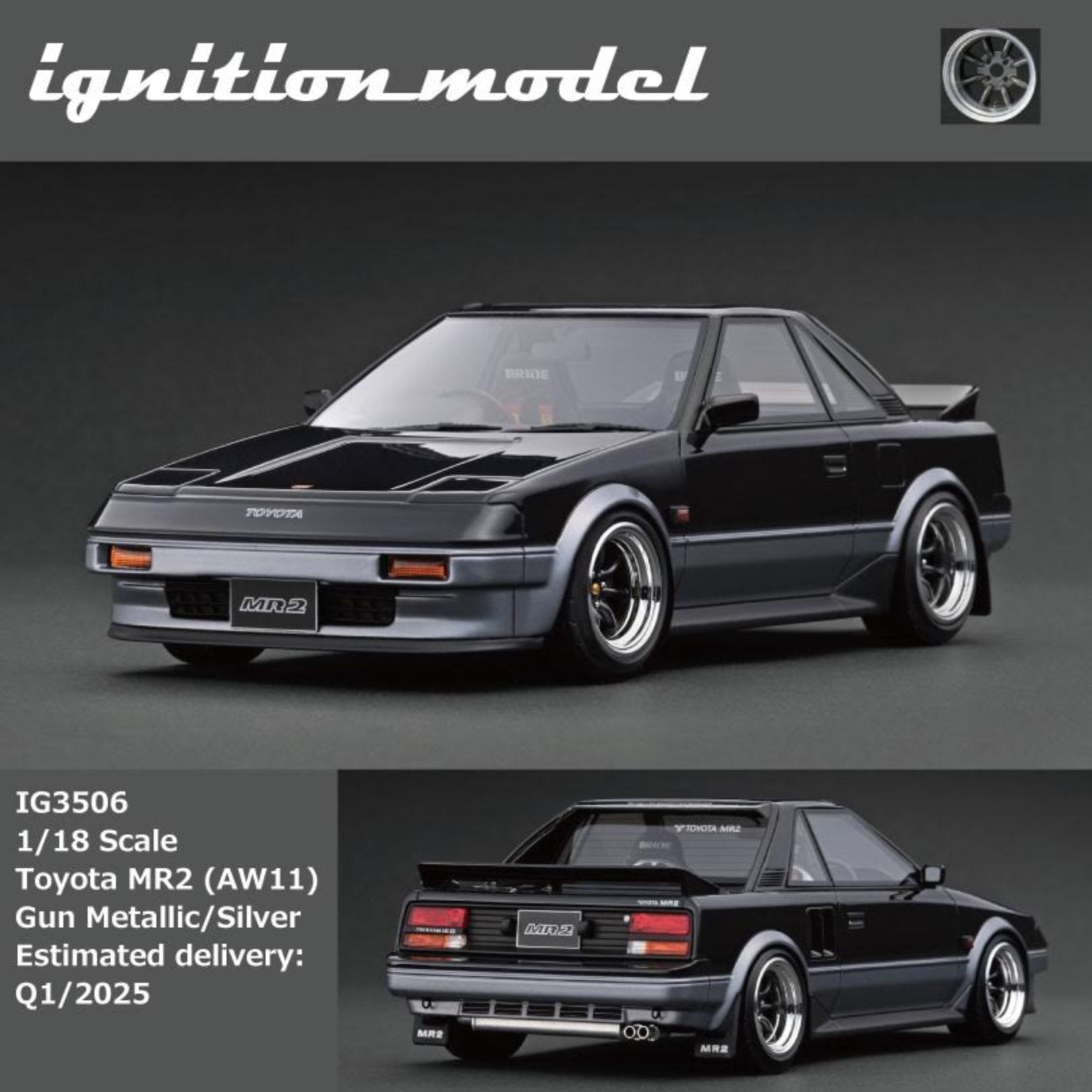 Ignition Model 1:18 Toyota MR2 (AW11) Silver IG3506 – Horizon Diecast