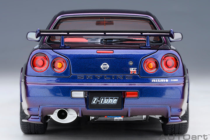 AUTOart 1:18 Nissan Skyline Nismo R34 GTR Z-Tune in Midnight Purple III 77464