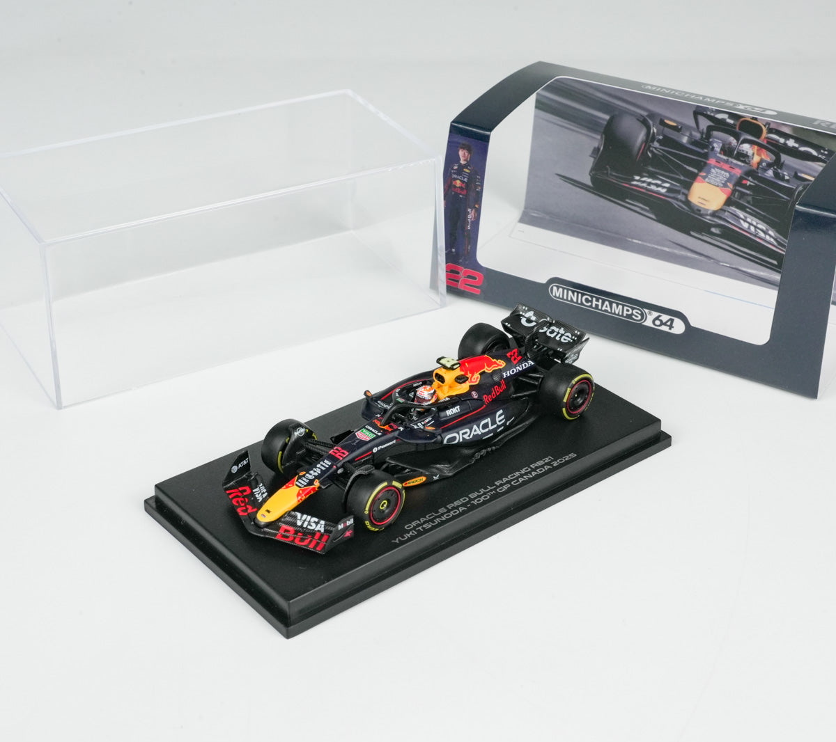 S*.様 新品未使用品F1 ORACLE RedBull RACING moph MINICHAMPS 1:64 ORACLE RED BULL RACING RB21- CANADA TSUNODA - 2025