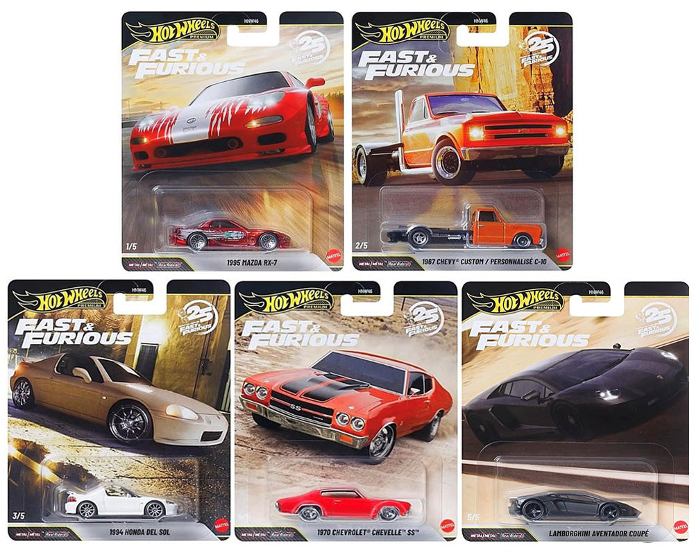 Hot Wheels 1:64 Fast & Furious 25Th Anniversary Premium 2026 P