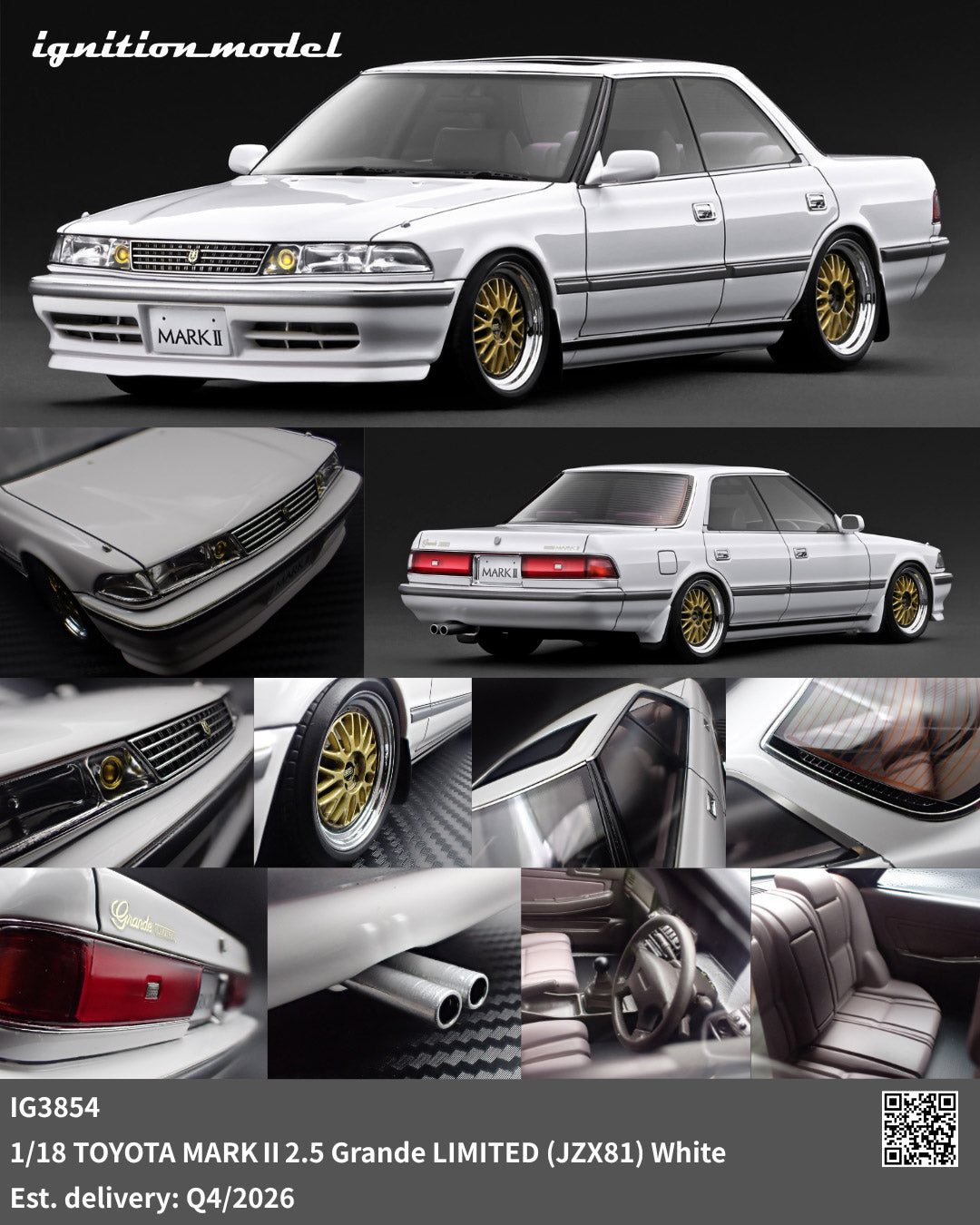 Preorder] Ignition Model 1:18 TOYOTA MARKⅡ2.5 Grande LIMITED