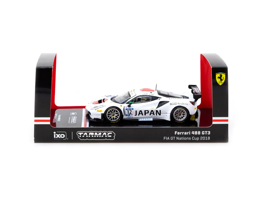 Tarmac Works 1:64 Ferrari 488 GT3 FIA GT Nations Cup 2018 Japan Exclusive T64-072-18GTN12