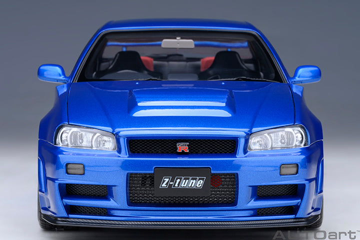 AUTOart 1:18 Nissan Skyline Nismo R34 GTR Z-Tune in Bayside Blue 77462