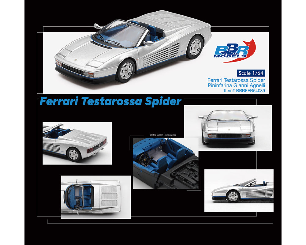 Preorder] BBR Models 1:64 Ferrari Testarossa Spider – Pininfarina