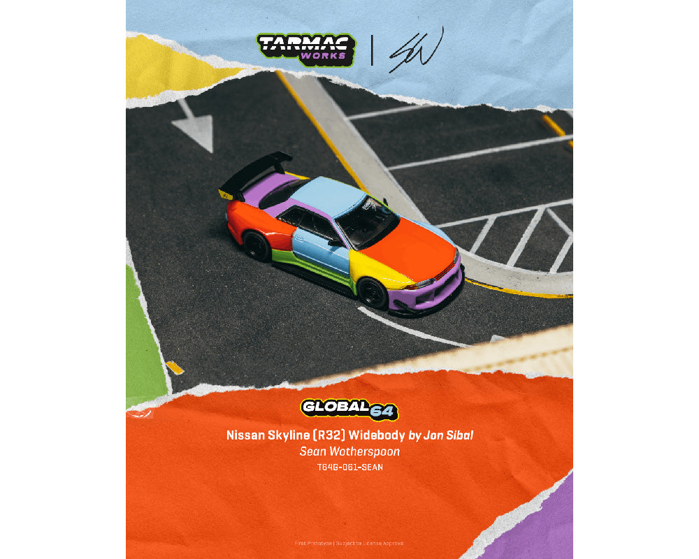 Preorder] Tarmac Works 1:64 Nissan Skyline (R32) Widebody Sean