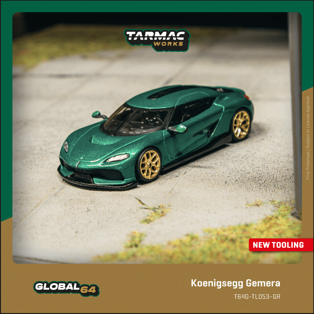 【新品・未使用】MIRA CREAM &MIRA GREEN Preorder] Tarmac Works 1:64 Koenigsegg Gemera Green T64G-TL053-GR