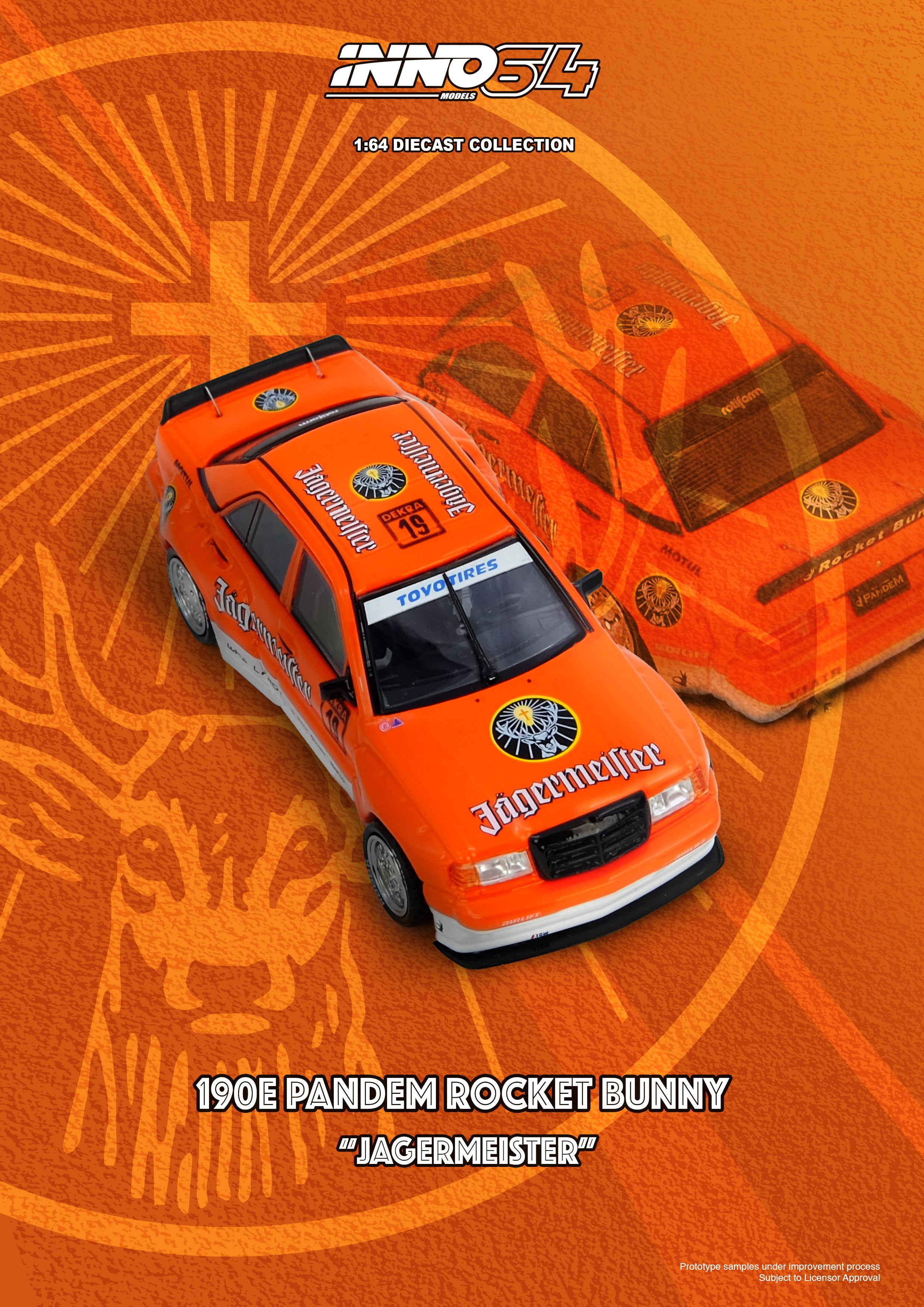 Preorder] Inno64 1:64 Mercedes PANDEM ROCKET BUNNY 190E