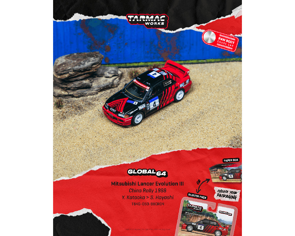 Preorder] Tarmac Works 1:64 Mitsubishi Lancer Evolution III China