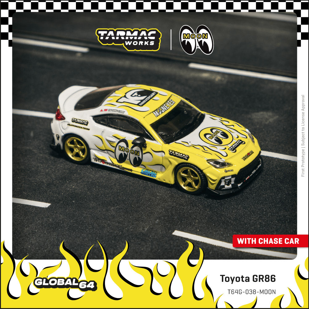 Preorder] Tarmac Works 1:64 Toyota GR86 MOONEYES T64G-038-MOON