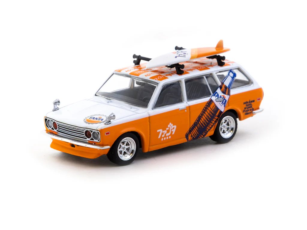 Tarmac Works 1:64 Datsun Bluebird 510 Wagon FANTA T64G-026-FA Tarmac Works 1:64 Datsun Bluebird 510 Wagon FANTA T64G-026-FA