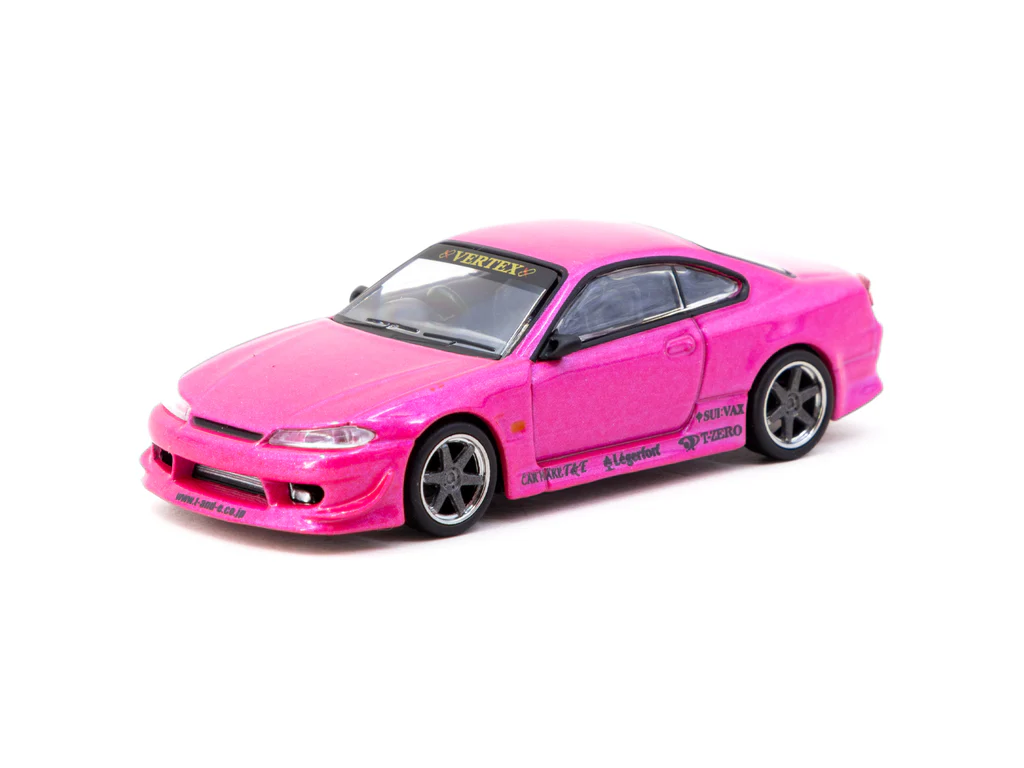 Tarmac Works 1:64 VERTEX Nissan Silvia S15 - Pink Metallic