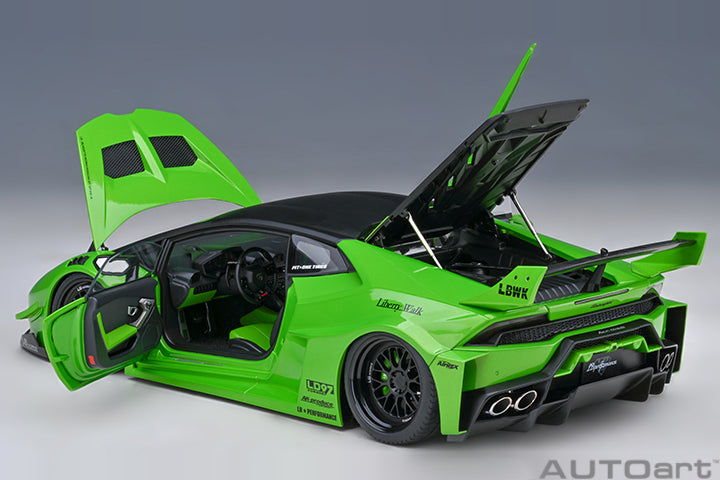 AutoArt 1:18 Liberty Walk LB Silhouette Works Huracan GT Pearl Green