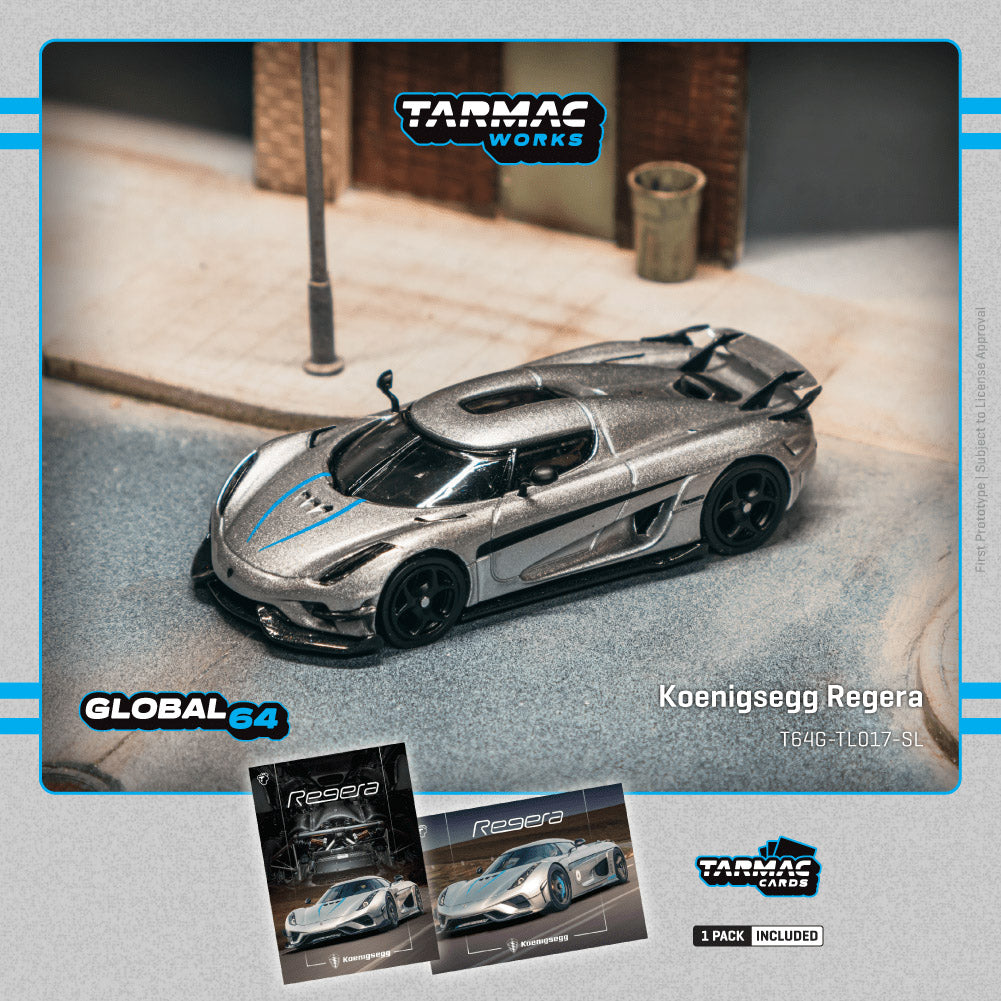 Preorder] Tarmac Works 1:64 Koenigsegg Regera Silver