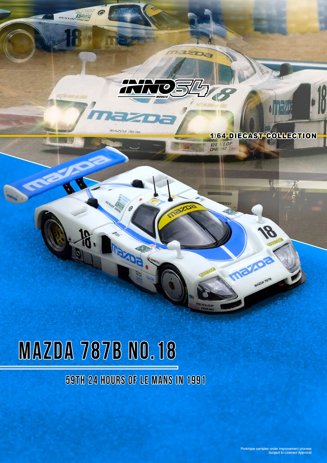 Preorder] Inno64 1:64 MAZDA 787B No.18 59th 24 Hours Le Mans 1991