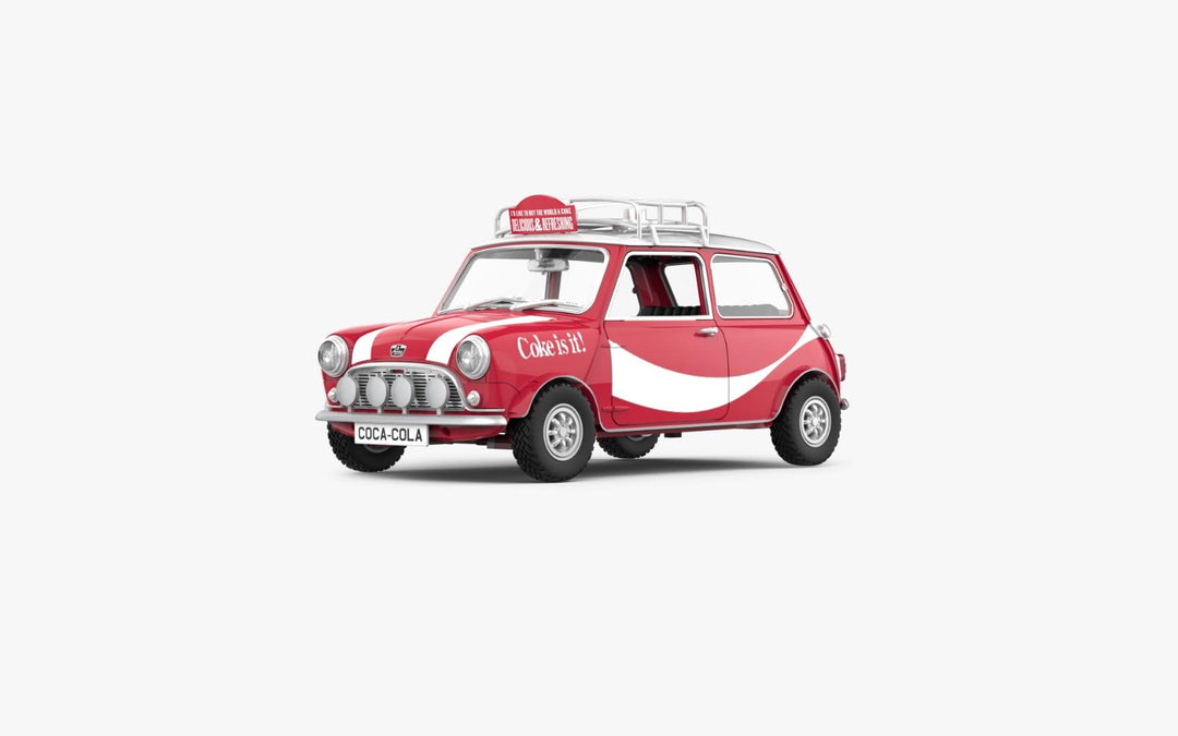 Tiny City 1:50 - Mini Cooper Mk 1 Coca-Cola (with bottle of coke) COKE081