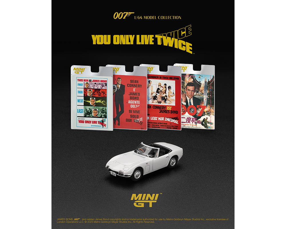 Preorder] MINI GT 1:64 Toyota 2000GT Roadster “You Only Live Twice