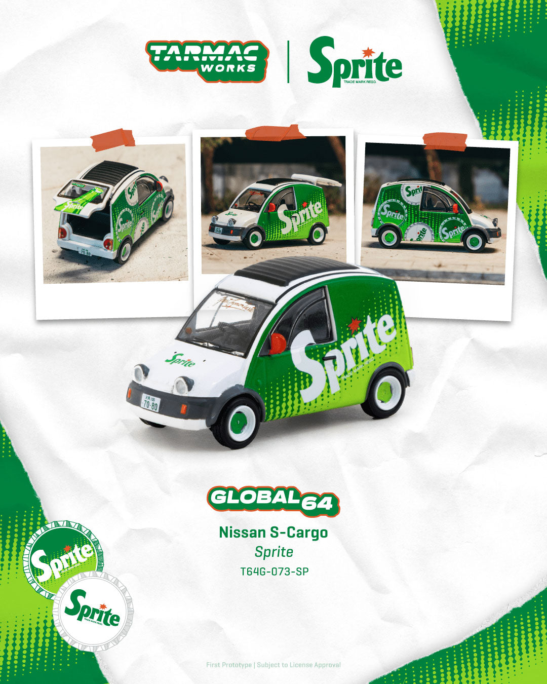 Preorder] Tarmac Works 1:64 Nissan S-Cargo Sprite T64G-073-SP