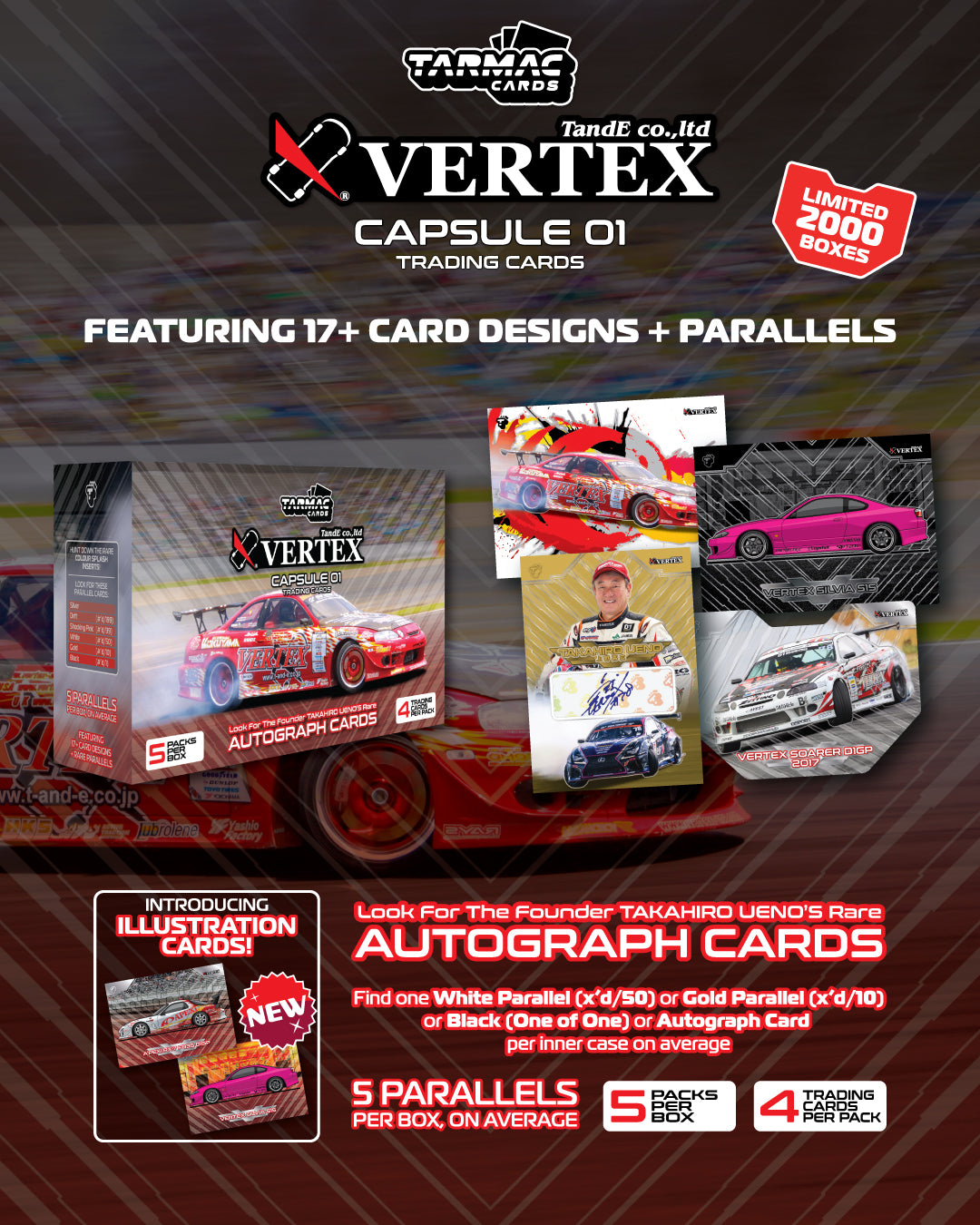 Preorder] Tarmac Works Tarmac Cards Vertex Capsule 01 (Single Pack