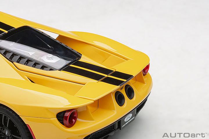AUTOart 1:18 Ford GT 2017 Triple Yellow/Black Stripes