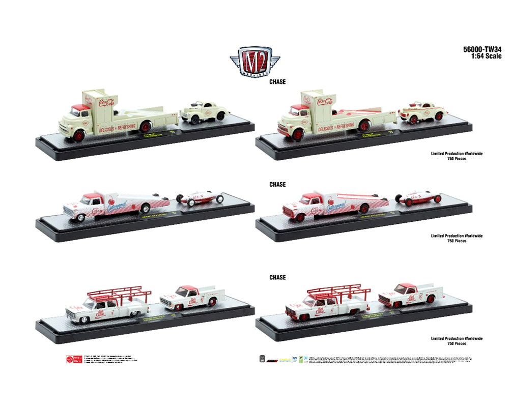 M2 Machines 1:64 Auto-Haulers Coca-Cola Release TW34 Assortment